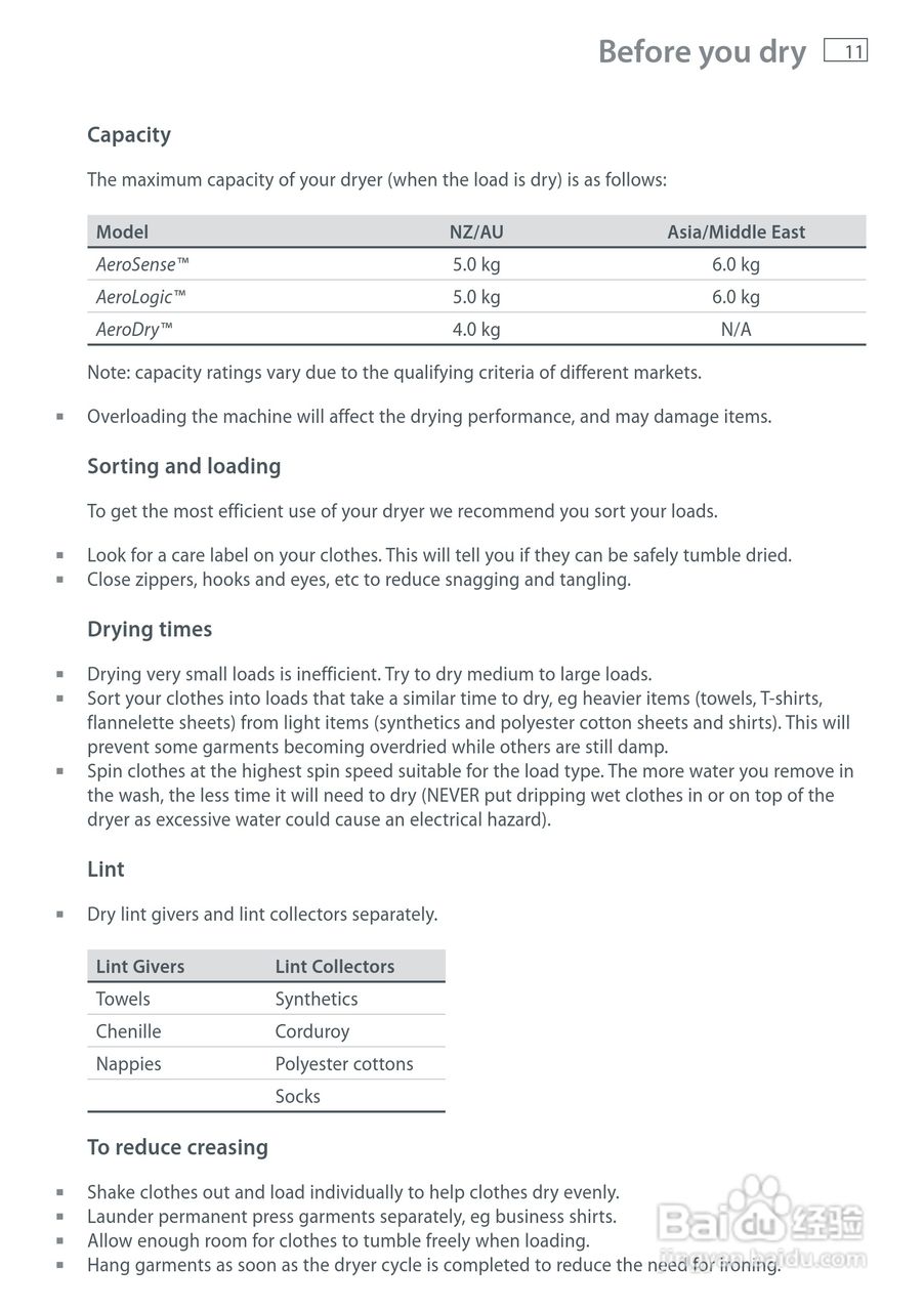 斐雪派克DE40F56A洗衣机说明书:[2]