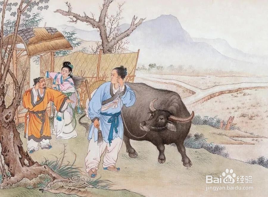 五年级课文的牛郎织女故事连环画以及配文字