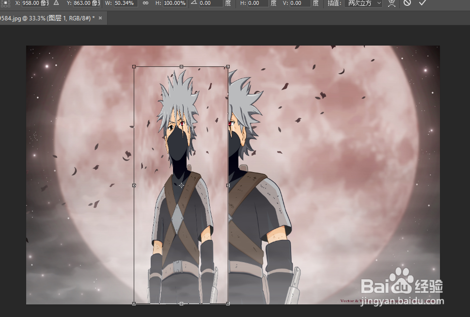 PhotoshopCC2017中图形的自由变换有哪些？