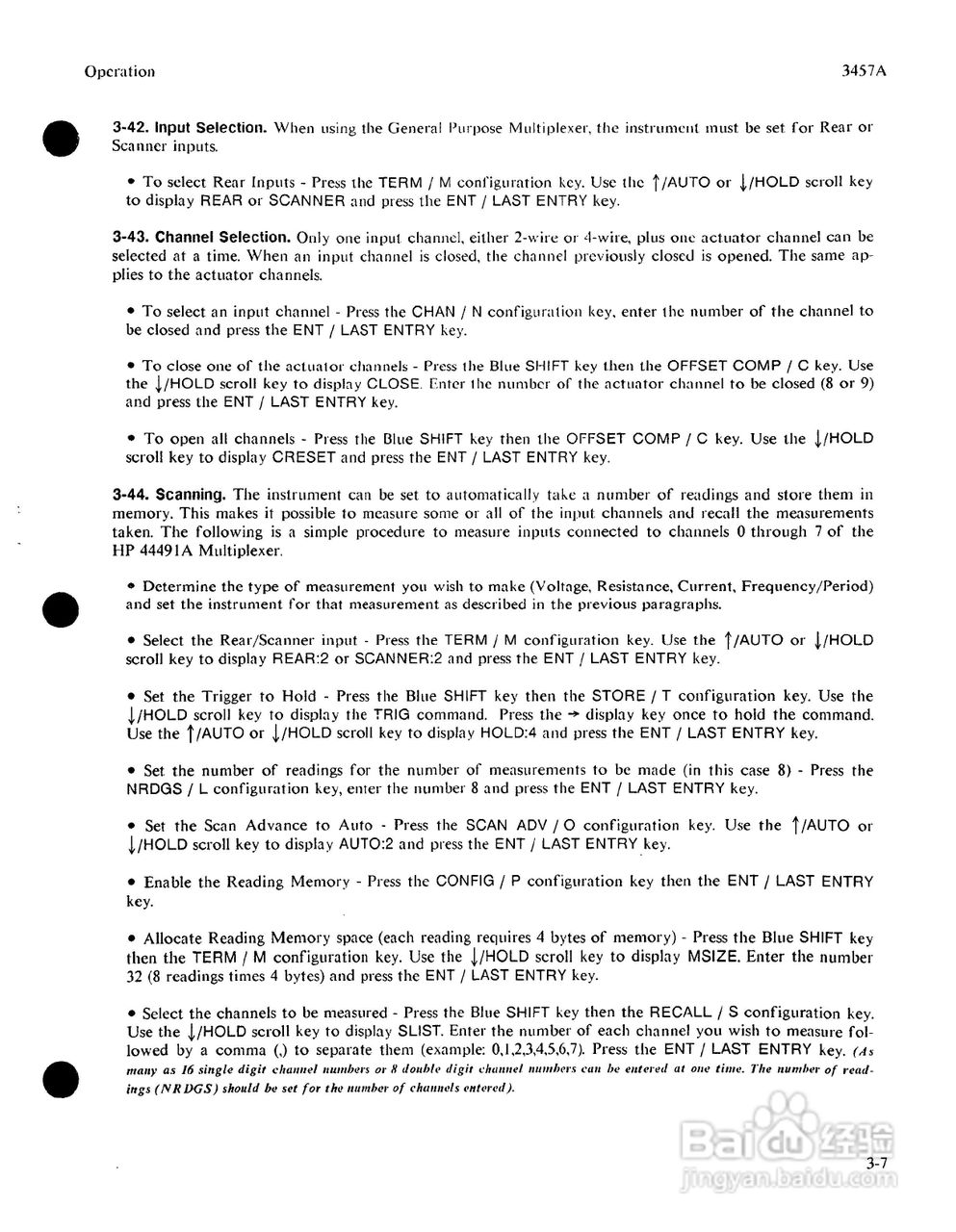 HP 3457A 万用表用户使用手册:[6]