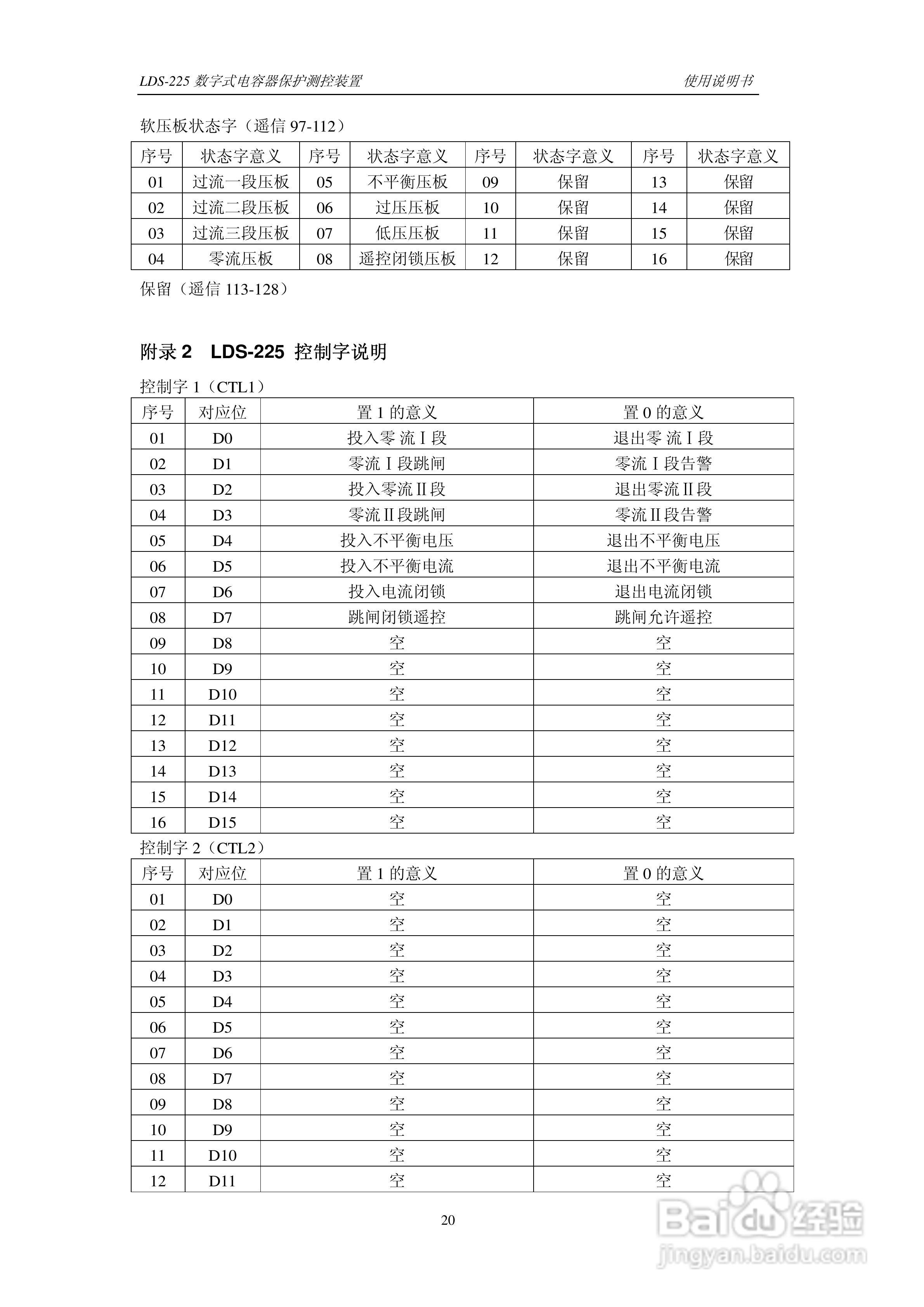 LDS-225 数字式电容器保护测控装置说明书:[3]