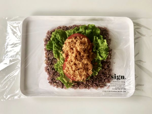 午餐肉杂粮饭团