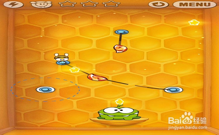 手机游戏割绳子level10-13三星攻略