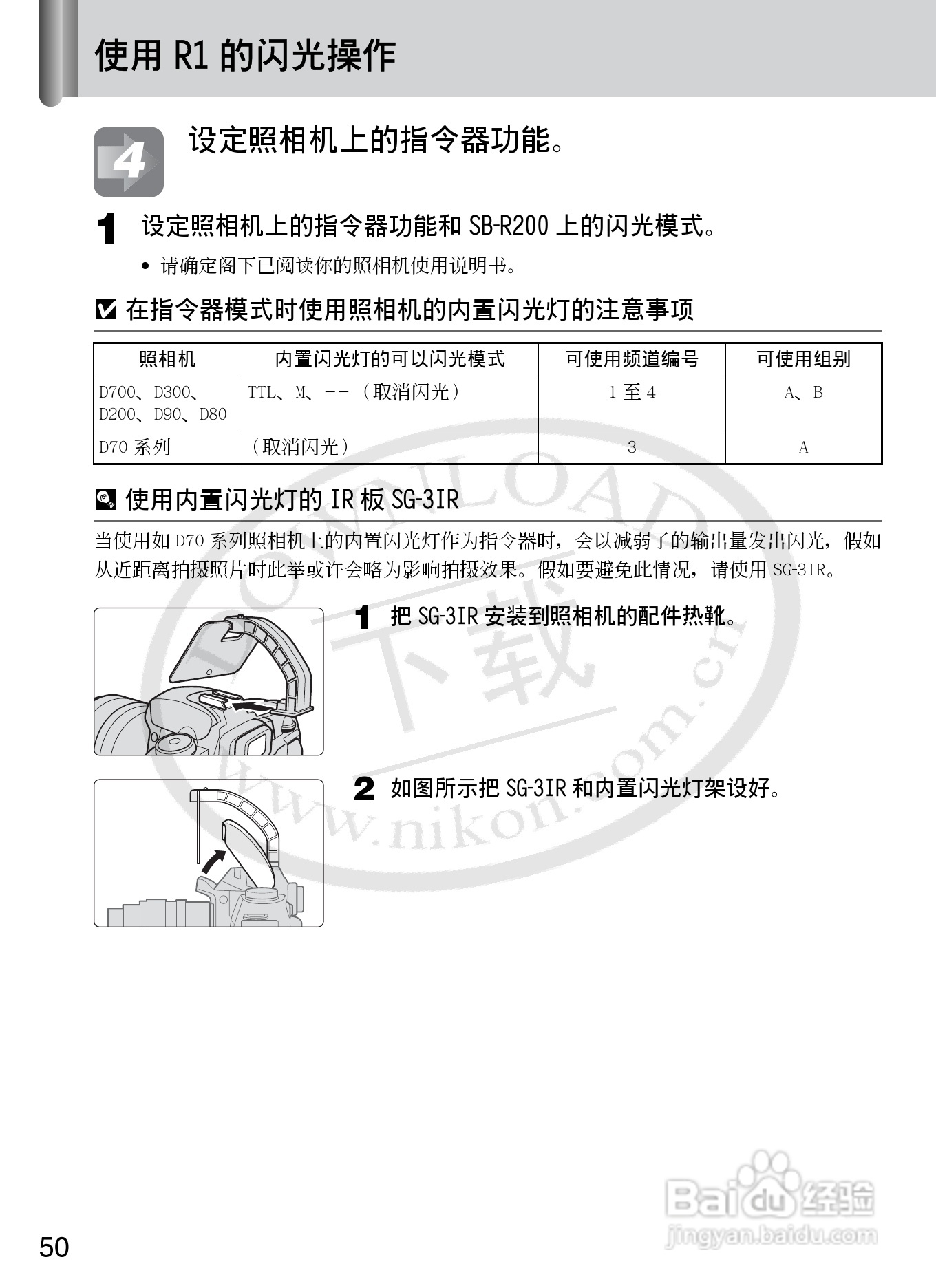 尼康SB-R200数码相机使用说明书:[6]