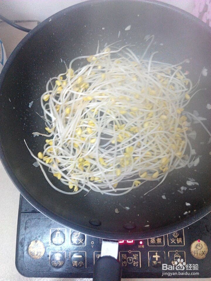 韭菜鸡蛋炒豆芽