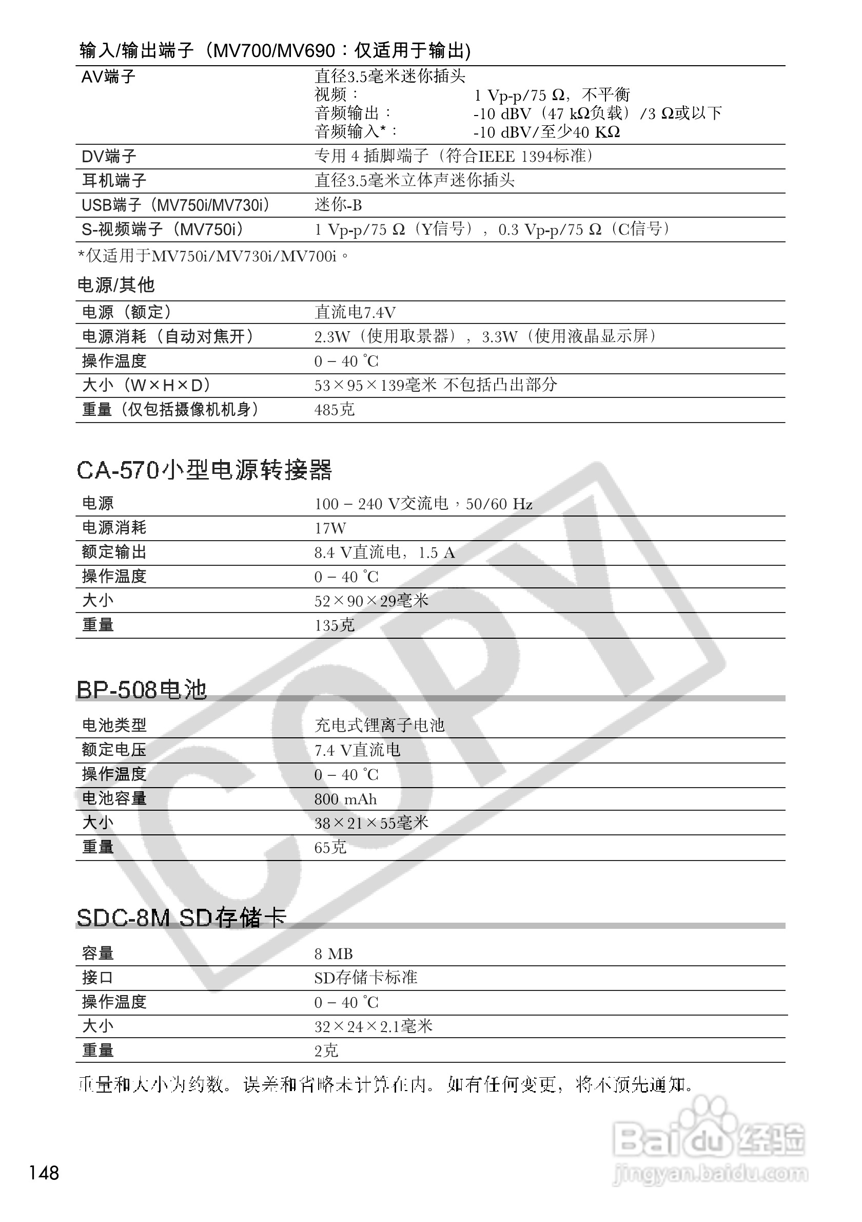 佳能MV690数码摄像机使用说明书:[15]