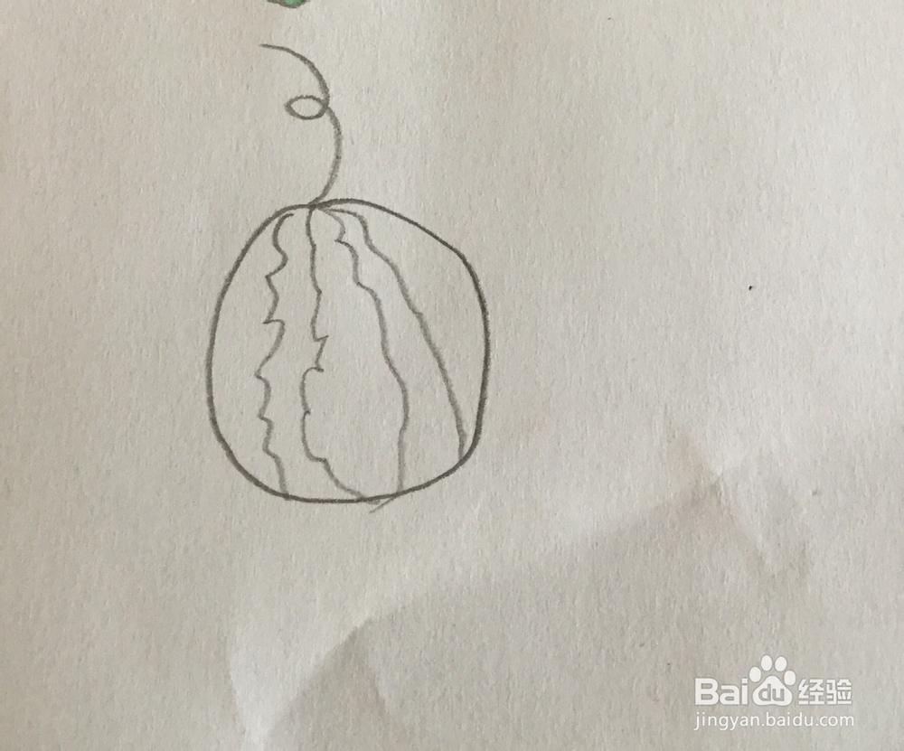 西瓜简笔画教程