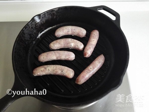 香煎早餐肠的做法