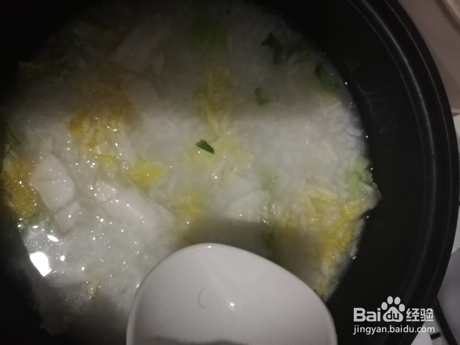 白菜鸡胸肉粥