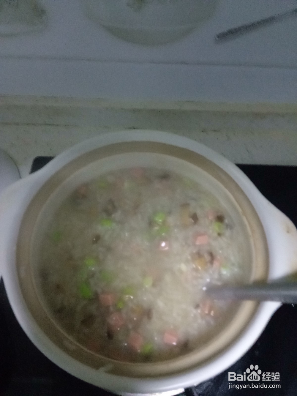 砂锅香菇火腿肠粥