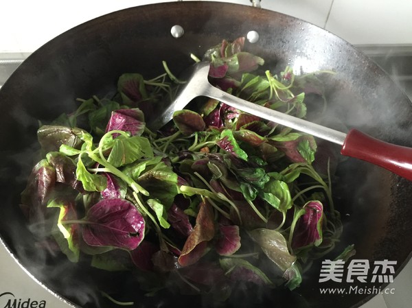 蒜蓉苋菜的做法