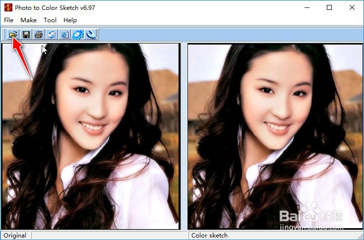 如何将彩色图片转换成油画风格效果