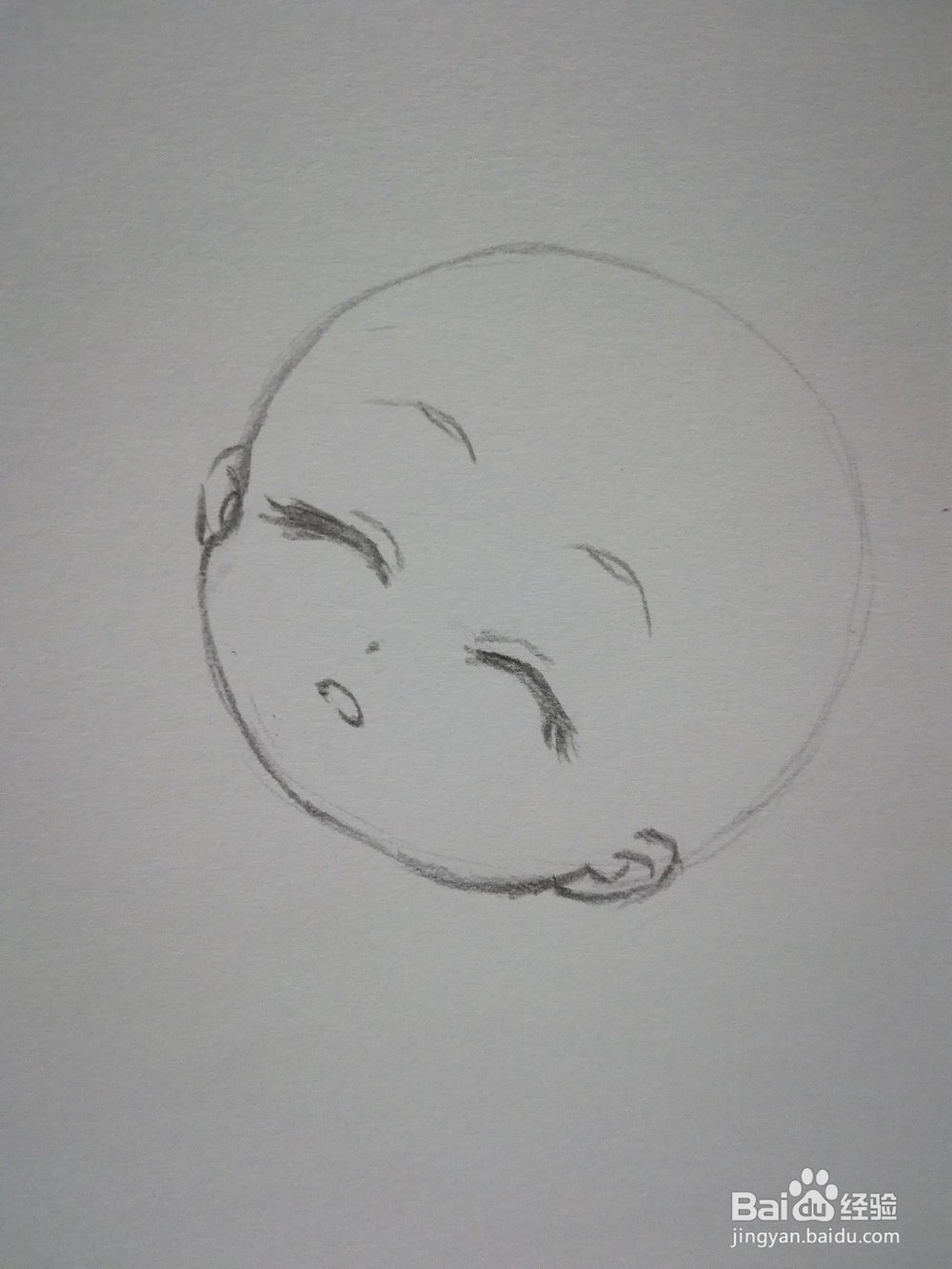 Q版动漫人物头部和五官线稿手绘教程