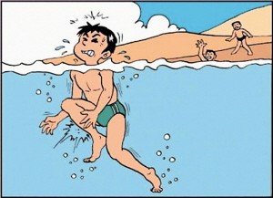 在水中抽筋应该如何应对