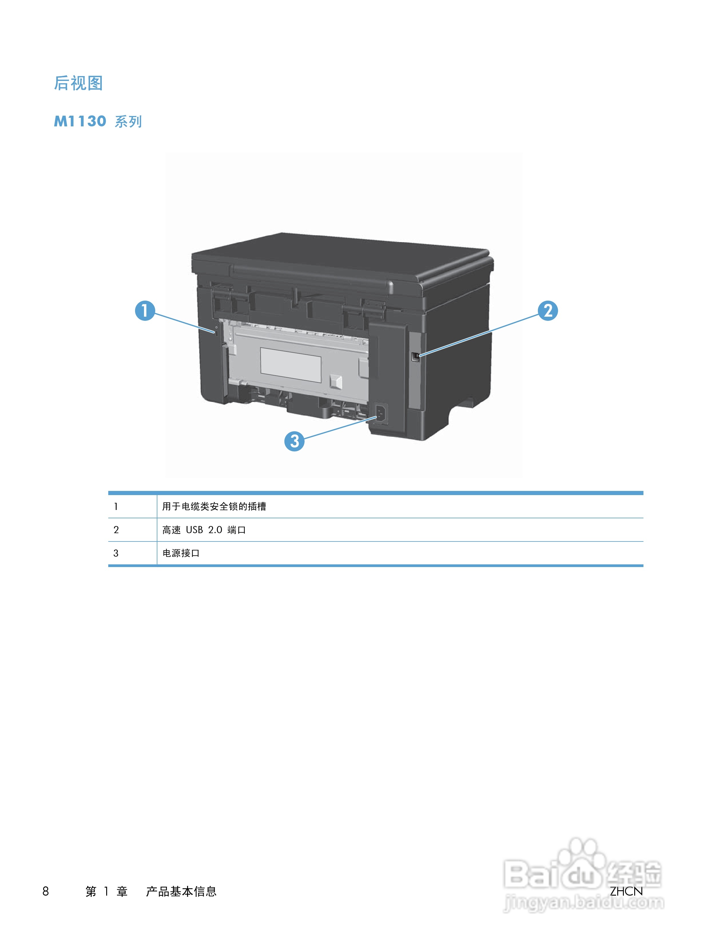 惠普 LASERJET PROFESSIONAL M1130一体机说明书:[3]