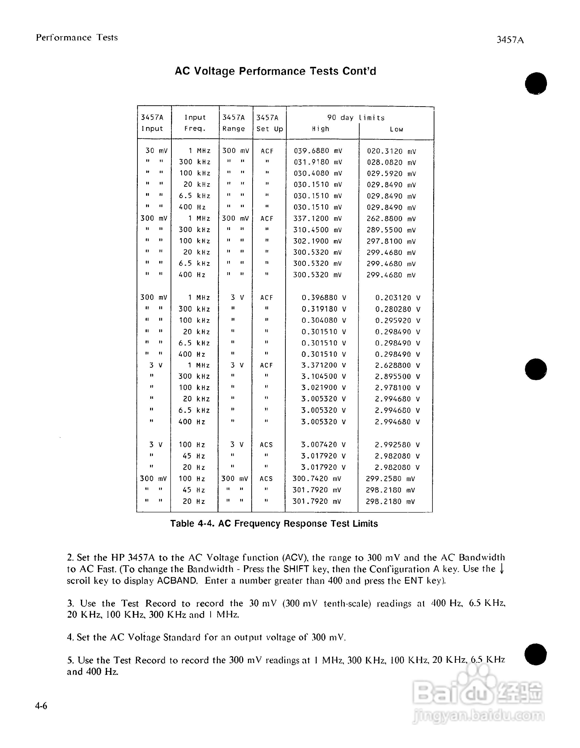 HP 3457A 万用表用户使用手册:[7]
