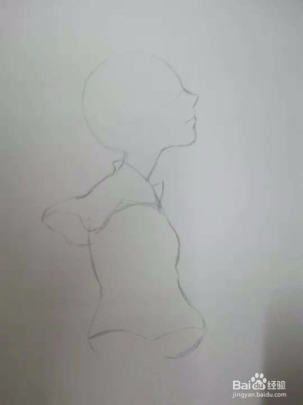 《迎风少女》手绘漫画人物插画线稿教程