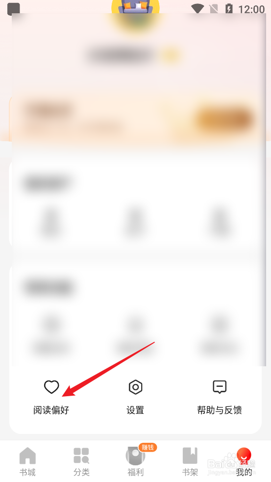 阅瓣免费小说APP怎么设置阅读偏好