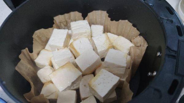 空气炸锅老豆腐蘸酱