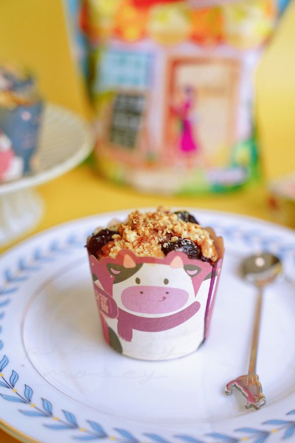 0卡甜品蓝莓玛芬蛋糕