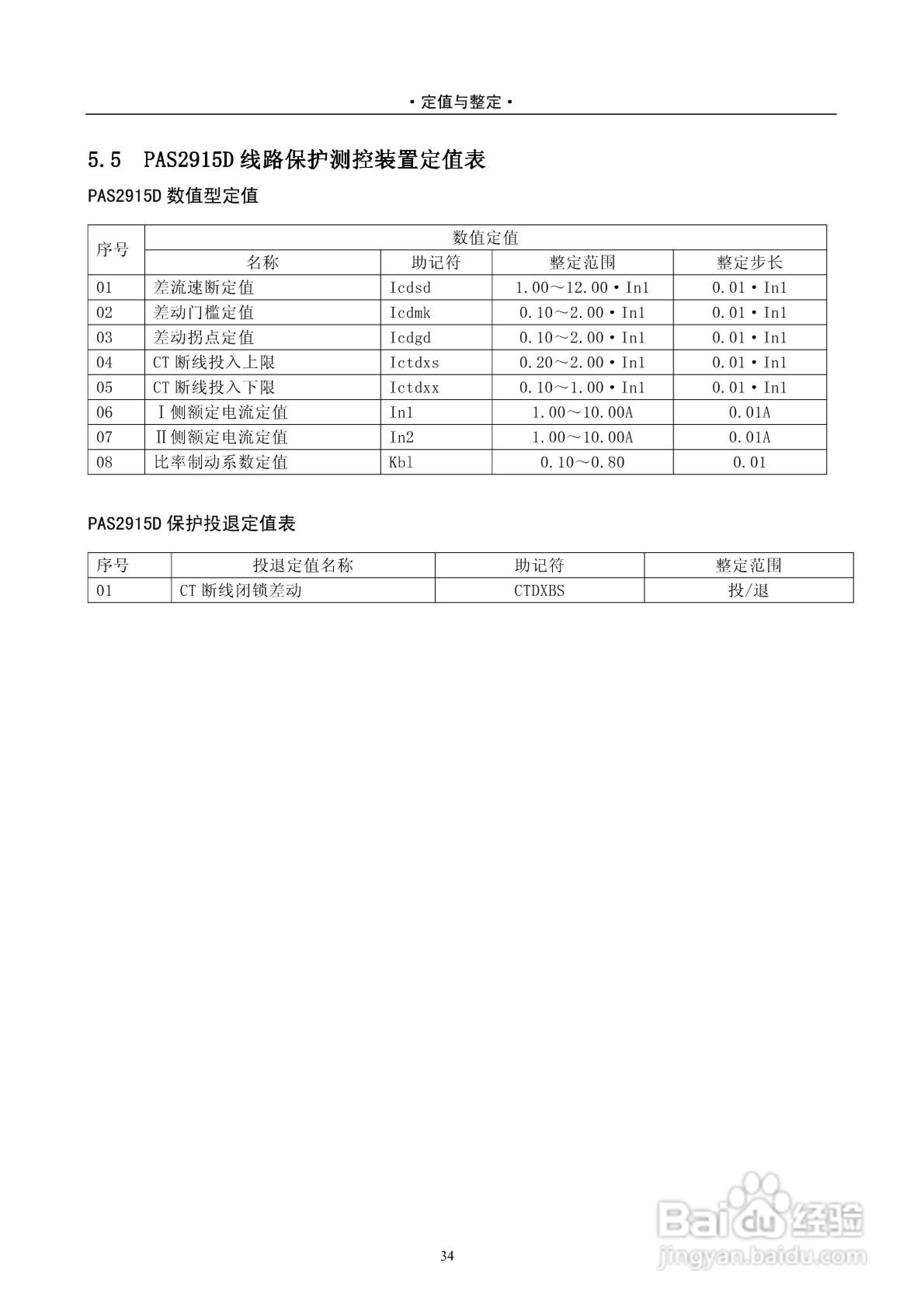 安能PAS2916D数字式线路保护测控装置技术说明书:[4]