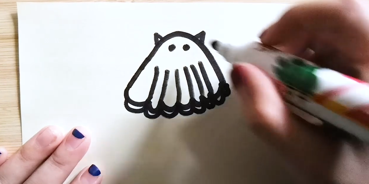 怎样画扇贝的简笔画?