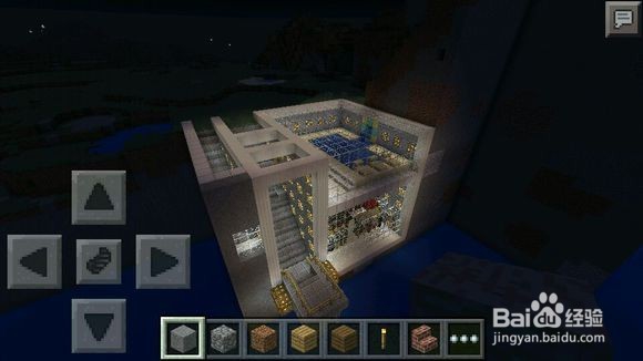 我的世界如何做悬崖大别墅