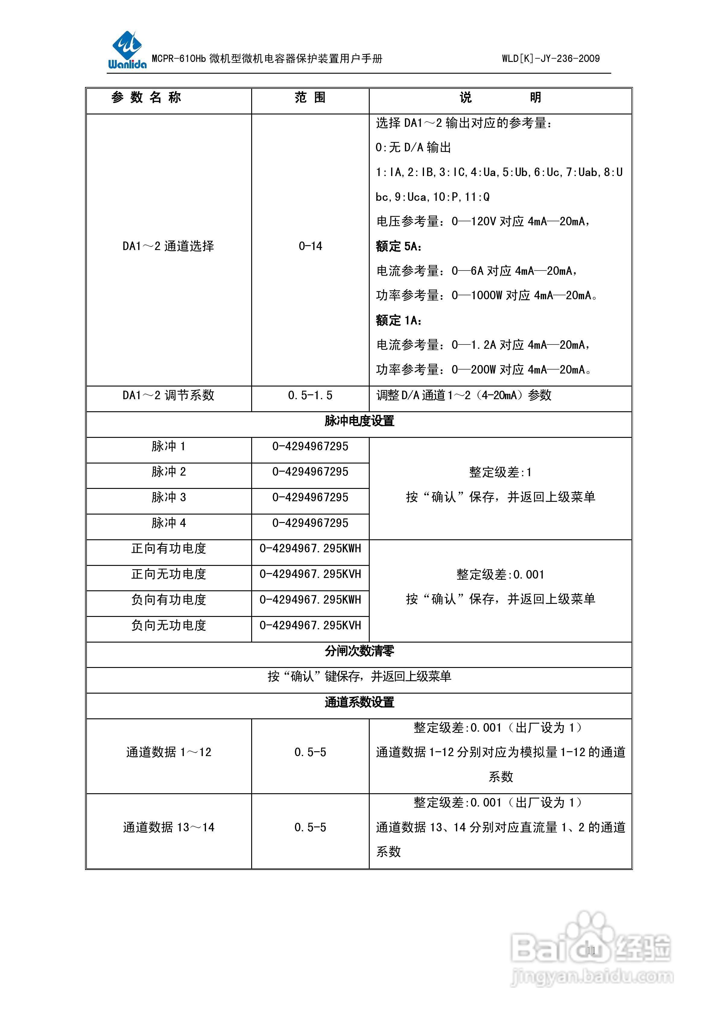 MCPR-610Hb微机型电容器保护测控装置用户手册:[2]