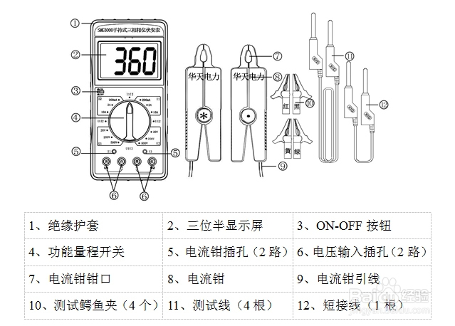 三钳相位伏安表是如何测量交流电压