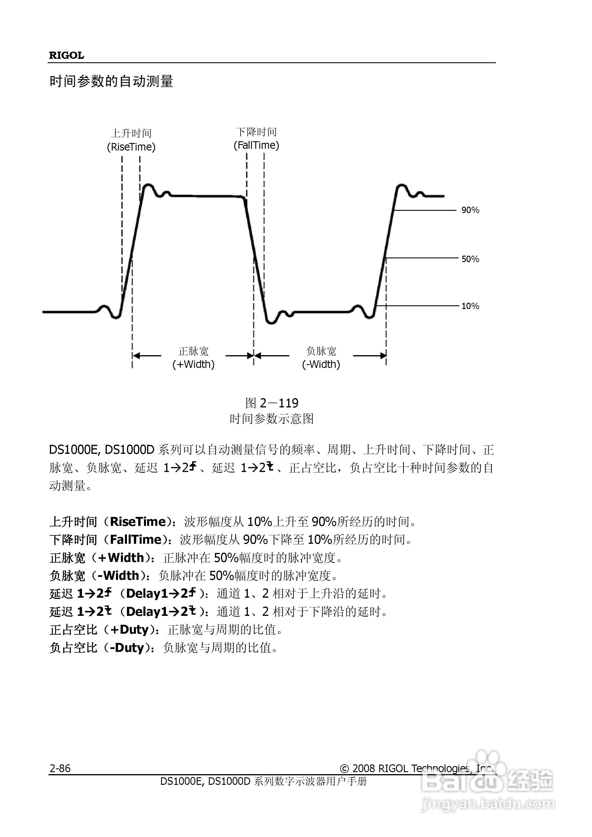 RIGOL DS100E/1000D系列数字示波器用户手册:[12]