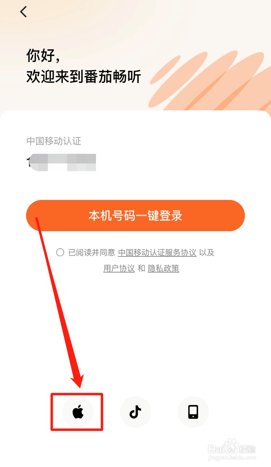 如何使用苹果账号登录番茄畅听
