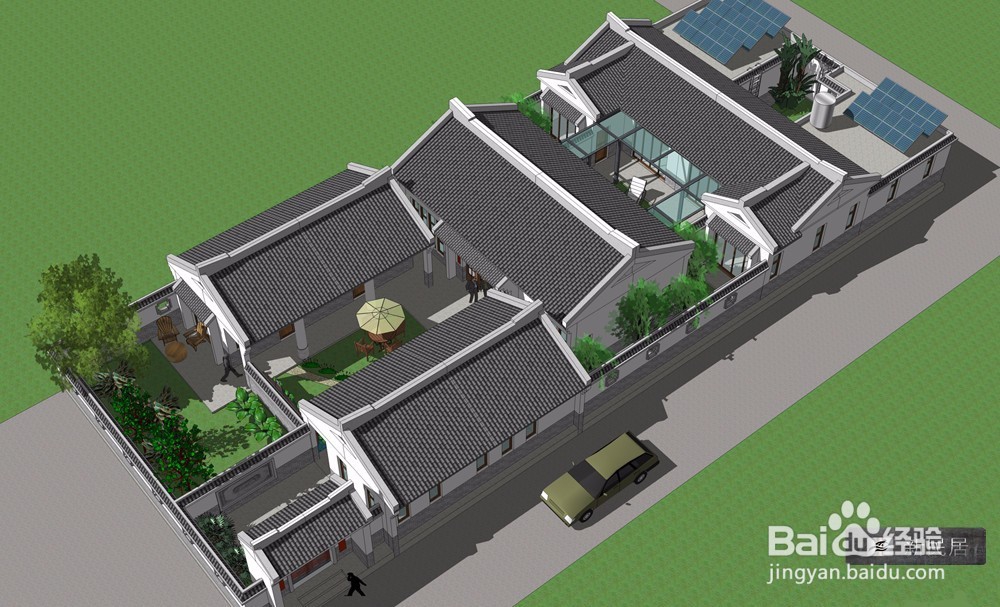 四合院和后花园的关系是什么？