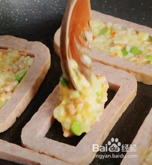 午餐肉米饭盒子