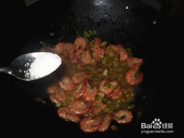 教你做芹菜炒虾