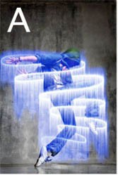 使用Photoshop制作流光溢彩的发光人物图