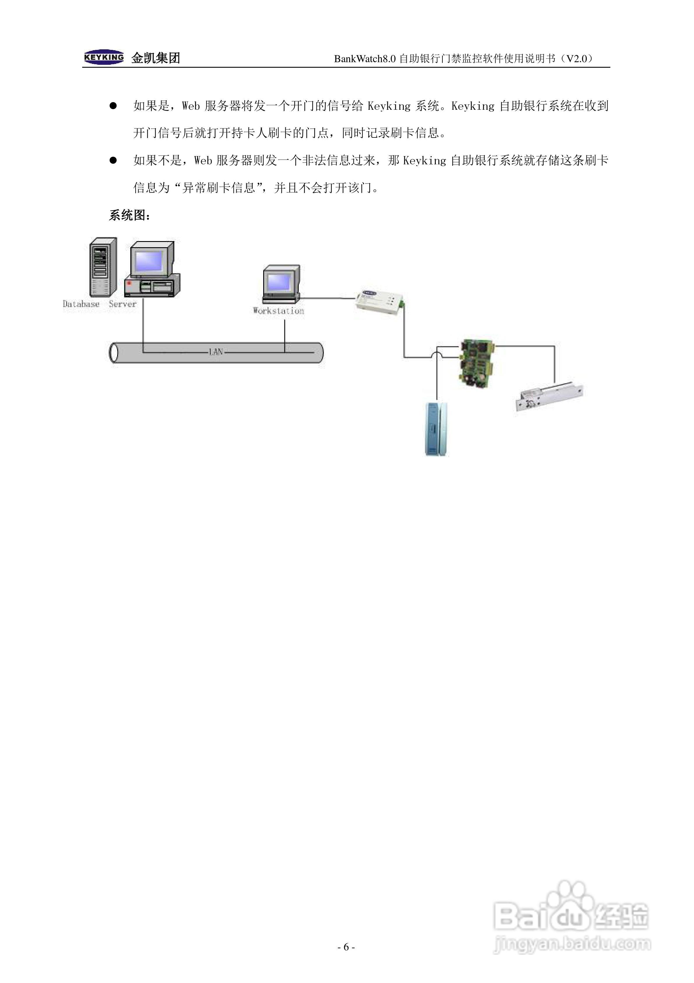 金凯BankWatch自助银行门禁软件使用说明书:[1]