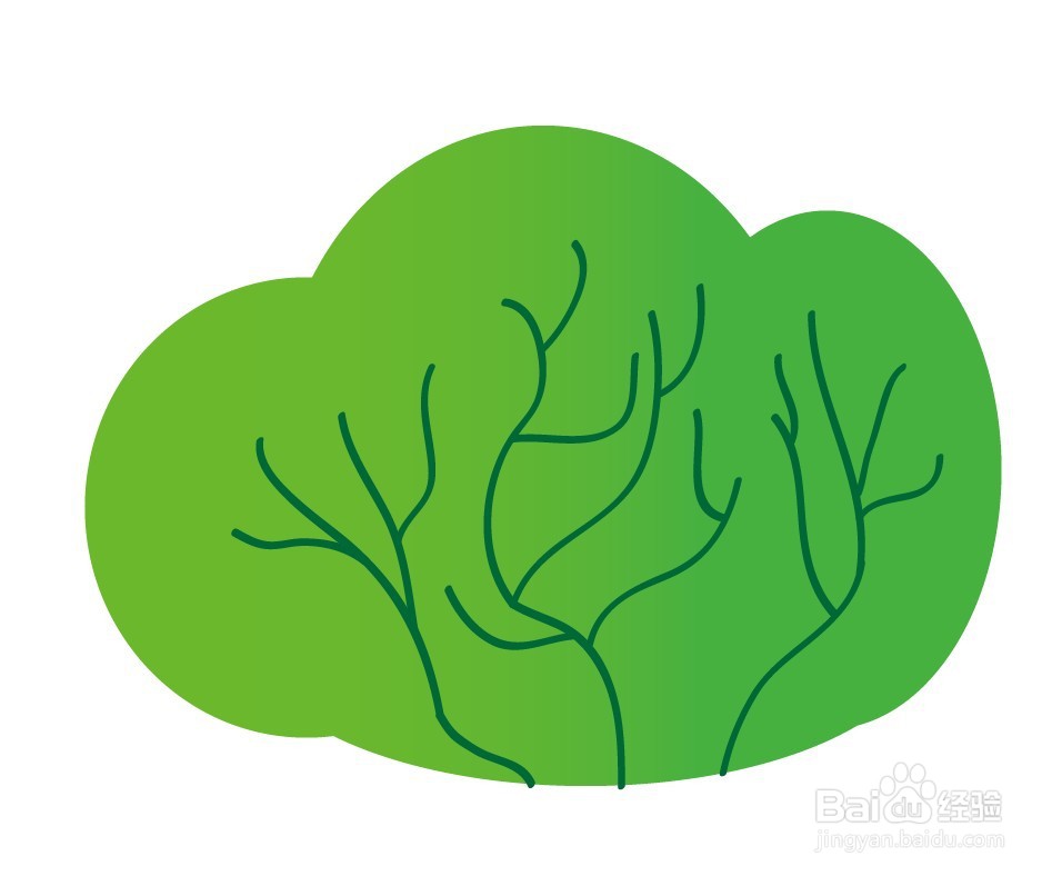 ai绘制树木和草丛等教程