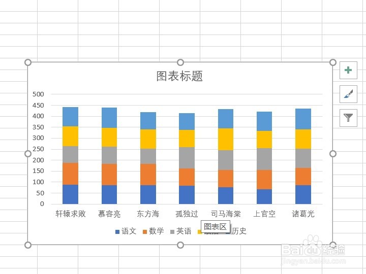 excel如何插入堆积柱形图