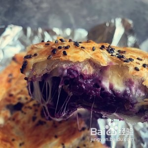 紫薯芝士派的做法
