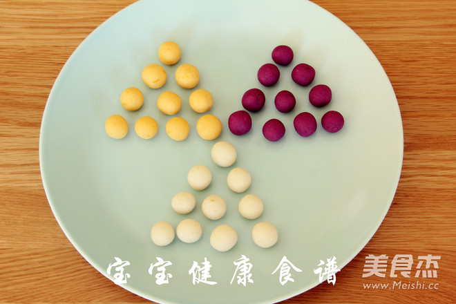 多彩汤圆  宝宝健康食谱