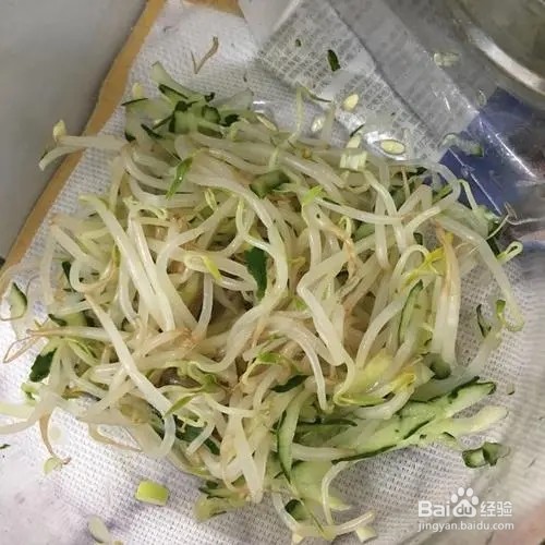 豆芽拌黄瓜