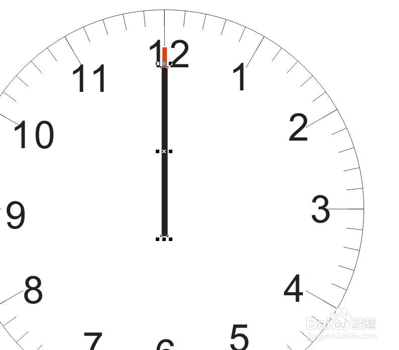 用CorelDRAW绘制一只表。表的刻度怎么画？