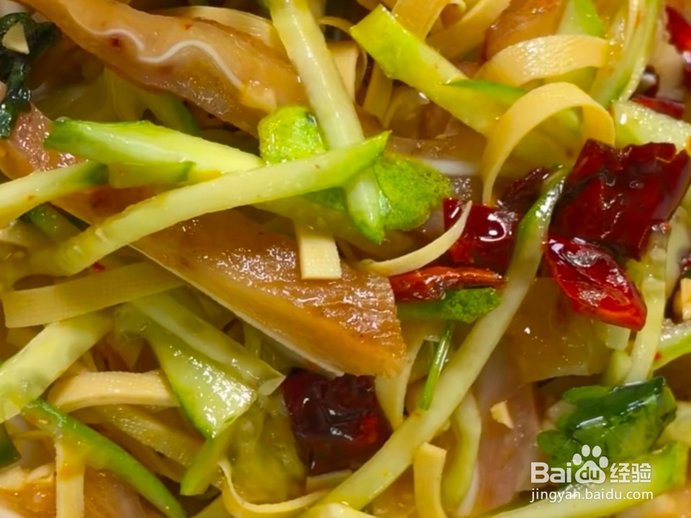 干豆腐拌猪耳朵的教程