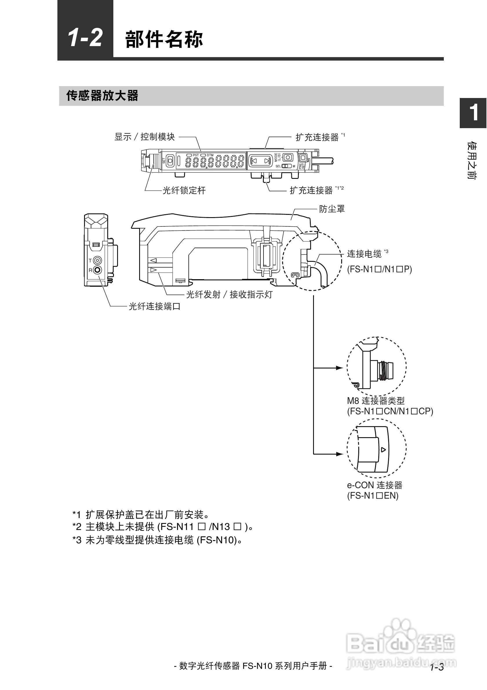 基恩士FS-N10数字光纤传感器用户手册:[2]