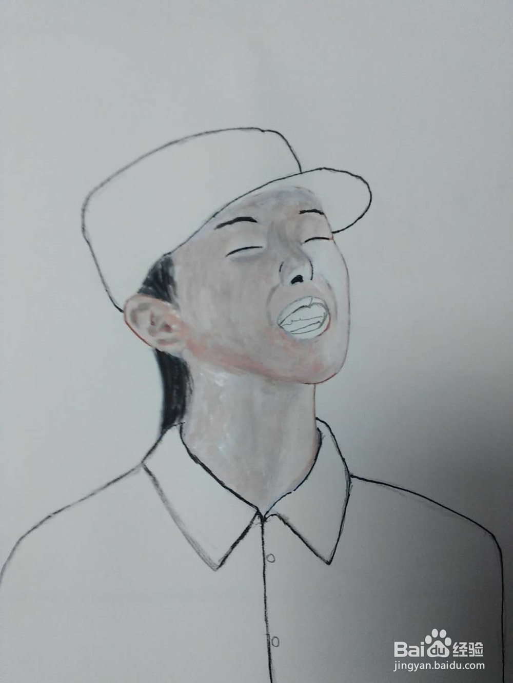 周冬雨的仕女画法。