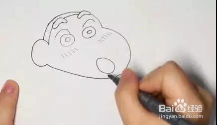 蜡笔小新简笔画教程