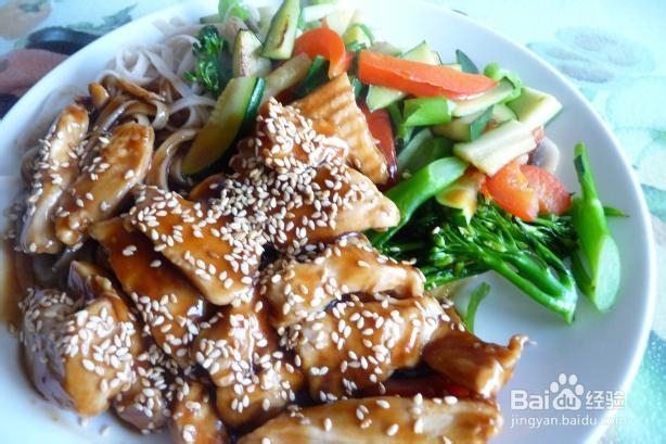 低脂肪简单的做麻油鸡