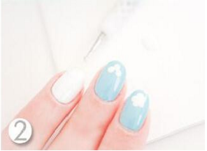 小碎花美甲教程