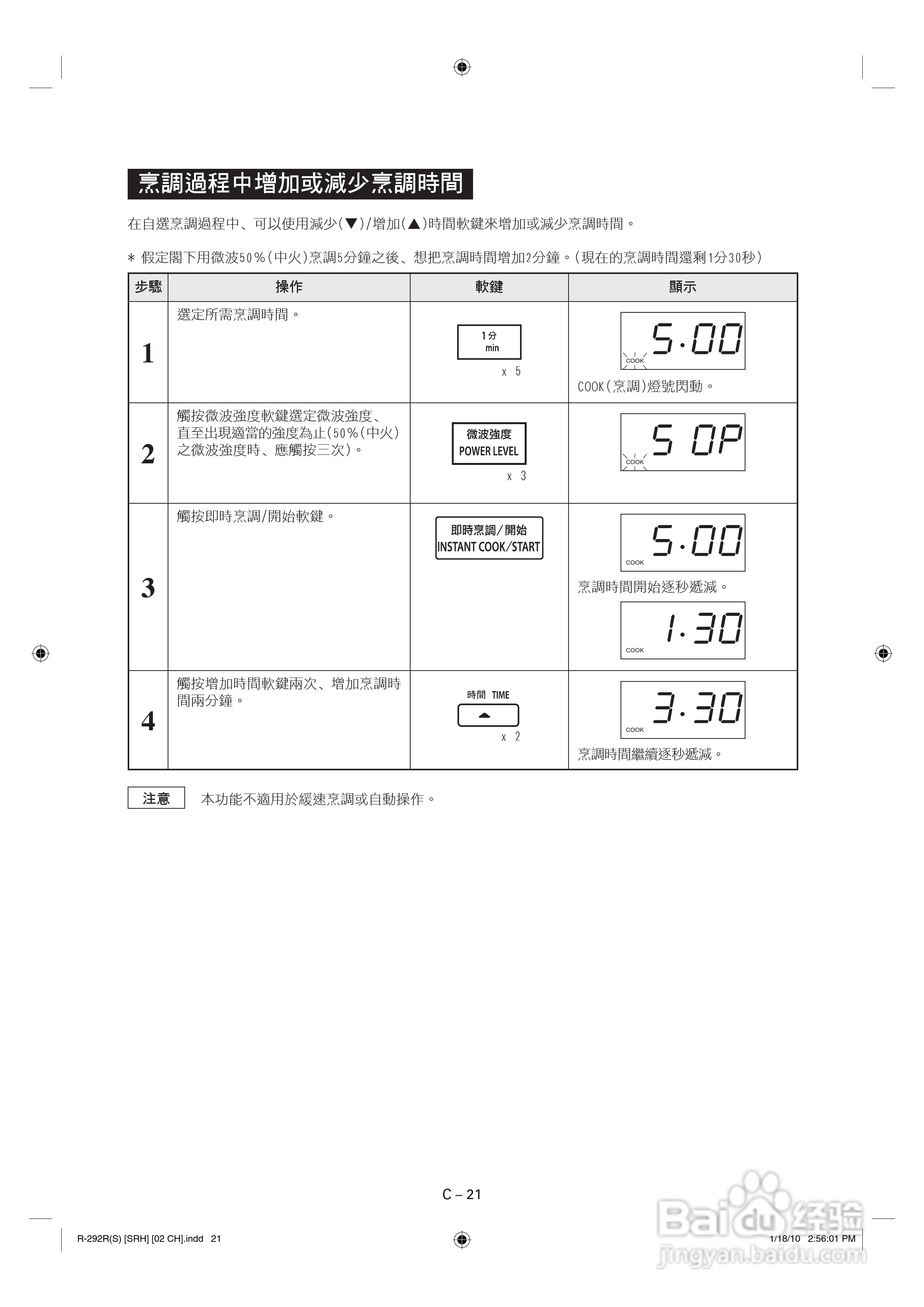 声宝R-292R(S)型微波炉说明书:[2]