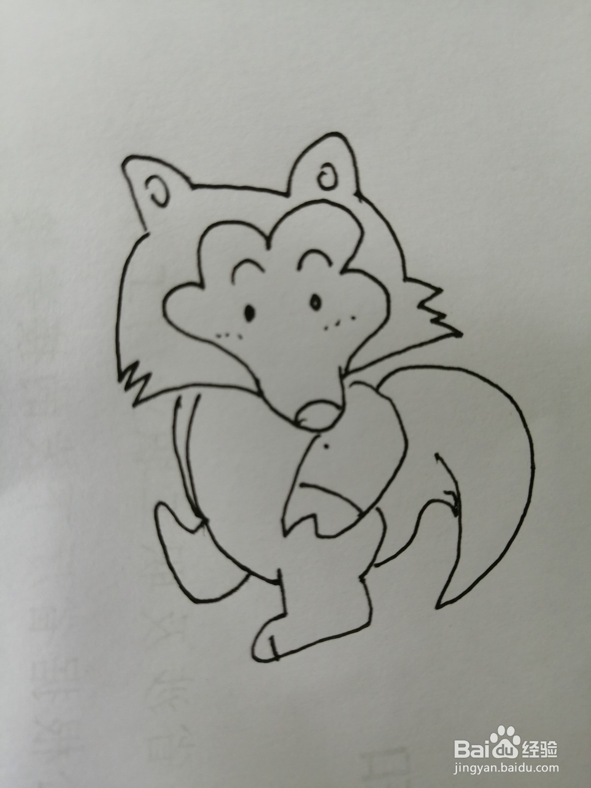 简笔画可爱的小狐狸怎么画